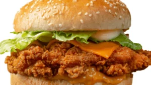 Chicken burger fast food